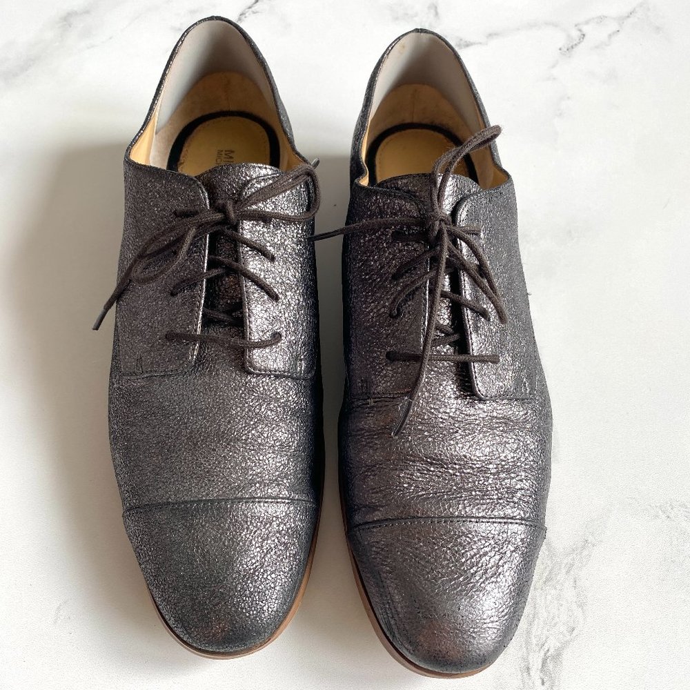 Michael Kors Pewter Lace Oxfords